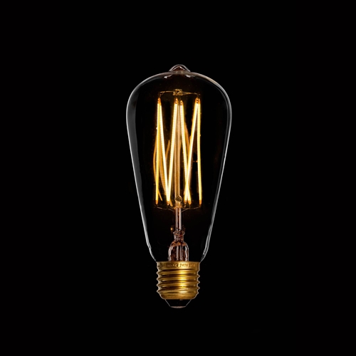 Edison Lampe med Stofledning - 3 stk.