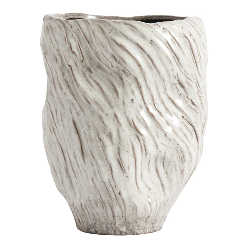 Muubs, Mud Vase - Østers Stentøj - Ø16xH25 cm