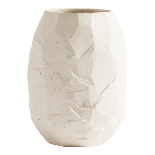 Muubs, Vase Kuri - Sand, Keramik - Ø16xH21 cm