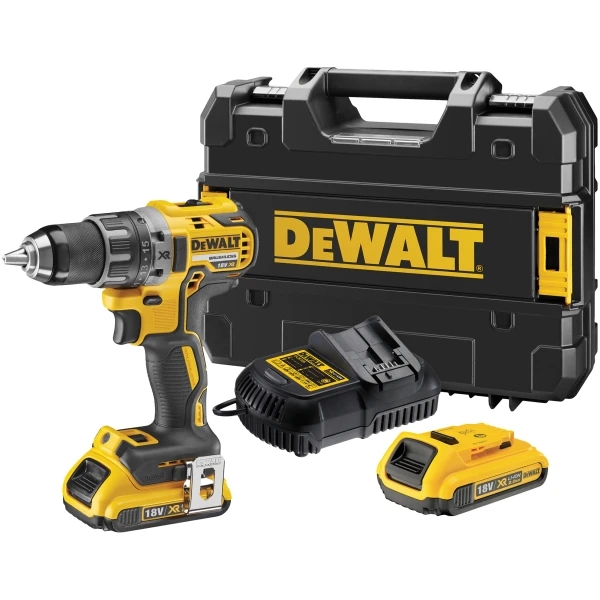 DeWalt, 18V XR BORE SKRUEMASKINE, 2X2,0 AH